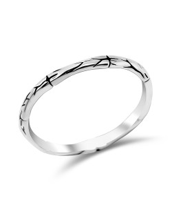 Twig Design Silver Ring NSR-499